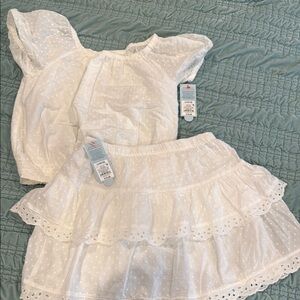 Cat & Jack White Kids Matching Set